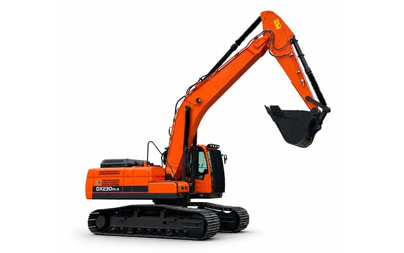 DX230PC-9 รถขุดตีนตะขาบ 21.6 ตัน: ข้อมูลจำเพาะสำหรับงานหนักสำหรับงานประสิทธิภาพสูง